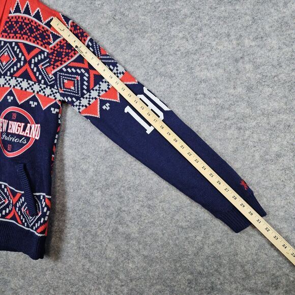 NFL Team Apparel‎ Women's New England Patriots Cardigan Sweater Size L Football - Picture 16 of 16